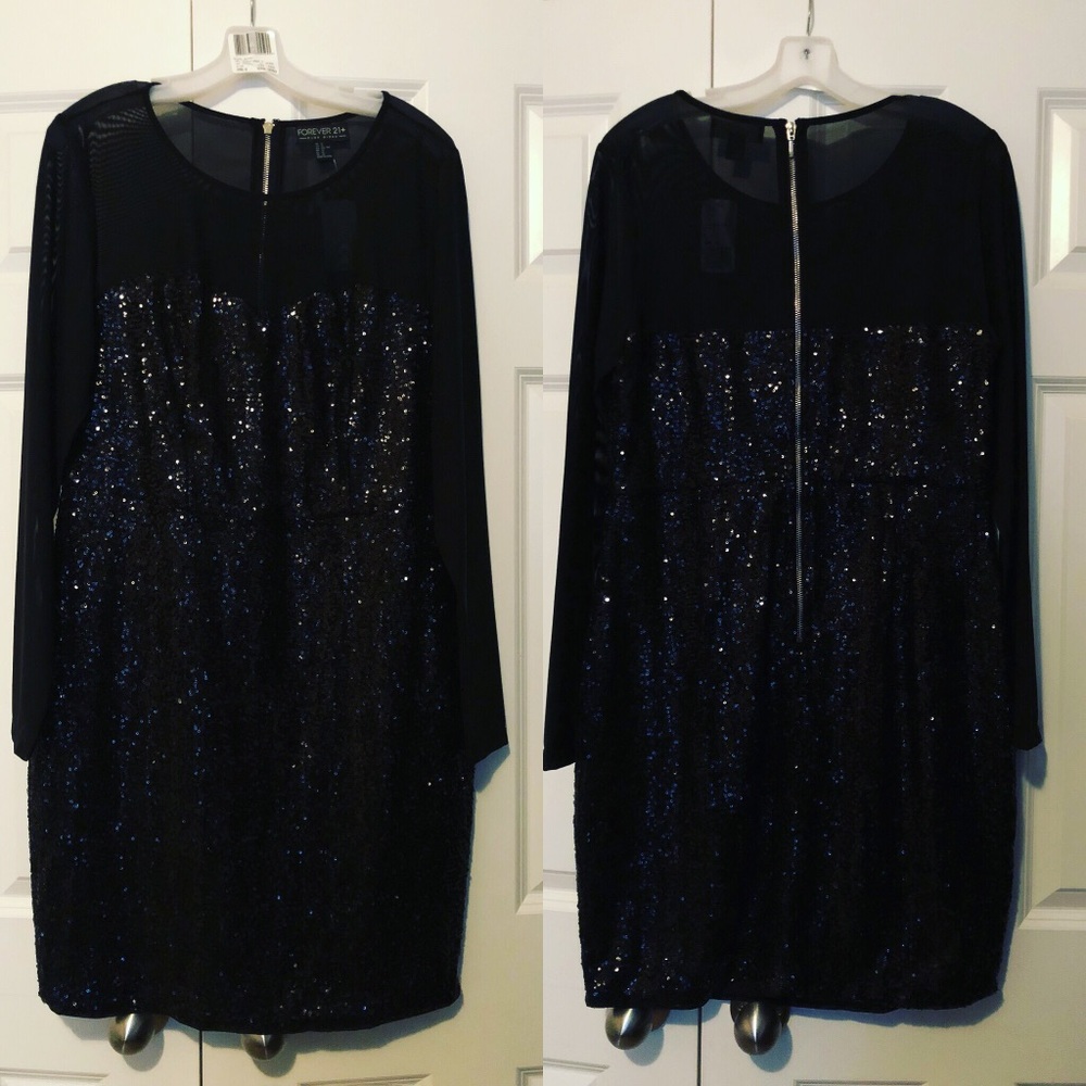 Black Sequin Dress